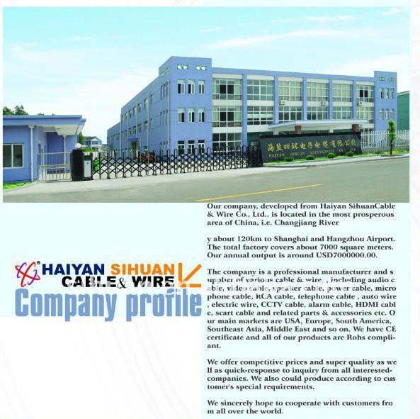 solid 16 Gauge Copper Wire Flat Speaker Cable For Home Audio Speaker Amplifier