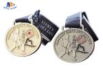 Zinc Alloy Custom Sports Medals For Club , Silver Plating Soft Enamel Medalhas