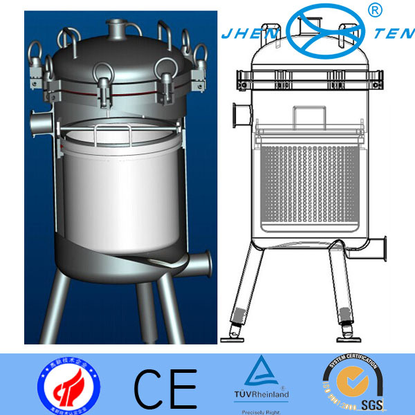 Prefilter Stainless Steel Basket Type Filter With Silicone Gasket