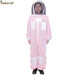 Three Layer Ventilated Pink Veil Beekeeping Suit High Quality Overall Safety