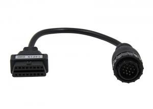 China PA66 Mercedes OBD Cable OBD2 OBDII Female To Mercedes Benz Male Connector on sale
