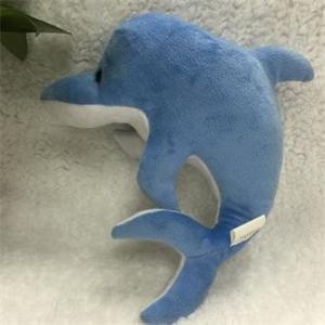 Wholesale Stufffed Plush Sea Animal Toys Stuffed baby dolphin in blue &amp; white OEM ODM service from china suppliers