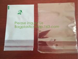 China PLA clear film bags, PLA clear bags, PLA sel seal eco friendly compostable corn starch 100% biodegradable plastic bag on sale