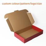 Small Cardboard Boxes Custom Offset Printing Red Cardboard Gift Box For Clothing
