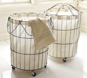 Wholesale Epoxy Powder Coating Iron Wire Large Capacity Wire Mesh Laundry Basket from china suppliers