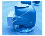 Nodular Cast Iron Marine Air Vent Head model 533HFB-150A Medium Gray For Ballast