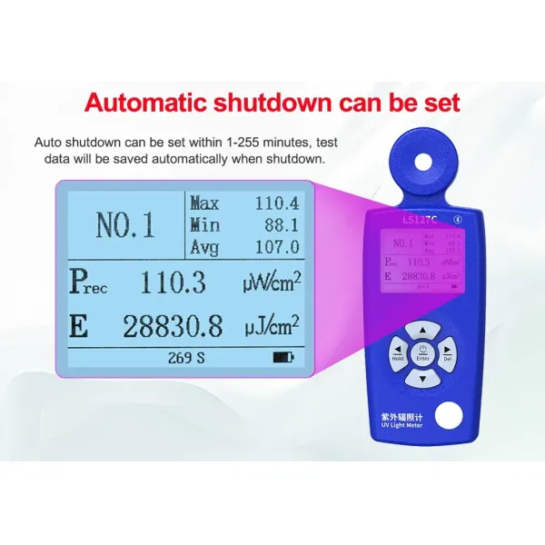 Ls127c 254nm UVC Ultraviolet Radiation Meter UV Radiometer UVC Intensity Measurement UV Light Meter Radiometer