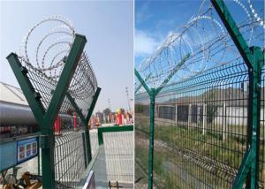 Wholesale Boundary Metal 3.5mm Anti Climb Mesh Fence Military Protection from china suppliers