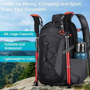 Wholesale Hiking Backpack 40L Waterproof Camping Backpack Lightweight Packable Backpack for Women Men Outdoor Travel Daypack from china suppliers