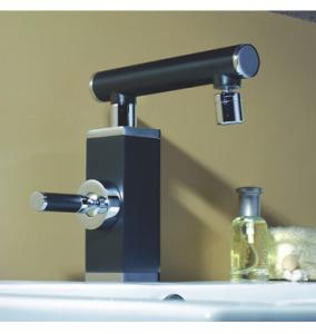 Wholesale Polished Chrome Square Basin Mixer Faucet , Deck Mounted Single Lever Basin Mixer from china suppliers