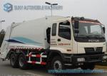 Foton 3 Axles Compactor Garbage Trucks 6x4 Drive 16 m3 - 18m3 Capacity