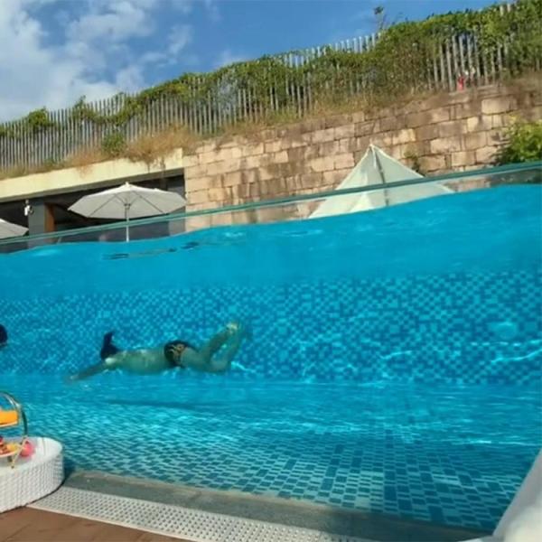 Customer's Demand Acrylic Swimming Pool for Aupool Outdoor Homestay Transparent