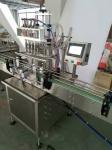 Automatic Liquid Filling Packaging Machine 4 Heads Straight Line