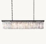 110-220V Vintage Farmhouse Chandelier E12 / Candelabra Bulb Base Antique Bronze