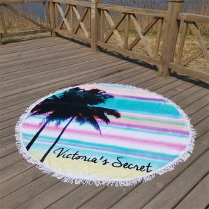 Wholesale Factory Direct Sale Sand Resistant Beach Towel Coconut tree round Beach Towels from china suppliers