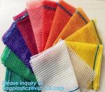 Eco-friendly FDA Certificate Plastic Vegetable Pack Raschel Mesh Bag,pe raschel