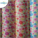 Multi Color Printed Faux Leather Fabric Chunky Shiny Wear Resistant