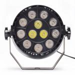 12PCS 1W RGBW 3in1 RGB Mini LED Par Light With Black Plastic Body 50 - 60Hz