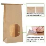 Greaseproof Paper Hot Style Bottom Window White Brown Cookie Biscuit Kraft Paper