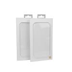 Personalized LOGO White Cell Phone Case Magnetic Flip Box Packaging With PVC