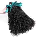Natural Color 100 Virgin Brazilian Curly Human Extensions For Ladys