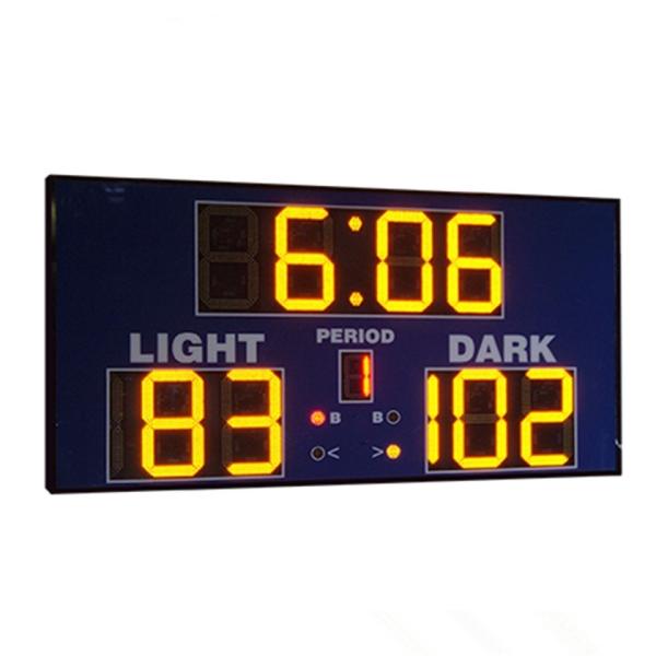 110V ~ 250V Basketball Game Clock , Electronic Basketball Scoreboard With Shot