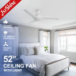 Wholesale CE Decorative Energy Saving Flush Mount Ceiling Fan With LED Light Remote Control from china suppliers