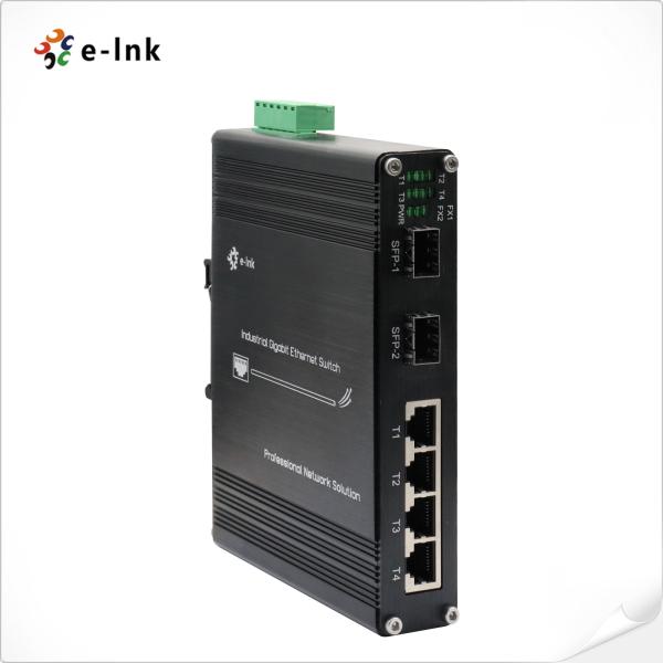 60W Industrial 4-port 10/100/1000T 802.3bt PoE + 2-port 100/1000X Ethernet
