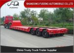 120 / 100 Tons Heavy Equipment Trailers 3 Lines 6 Axles Mechanical Ladder
