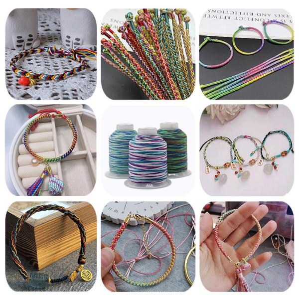 Embroidery Sewing Thread 100% Polyester with High Temperature Resistance in 5