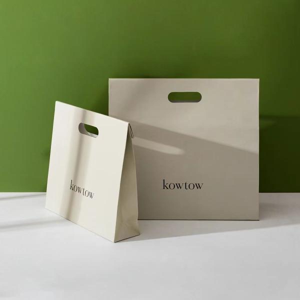 Customizable kraft paper gift bags with various designs