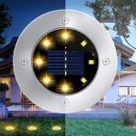 Solar Lawn Lamp Outdoor Yard Buried Decoration Night Lights with High Luminous
