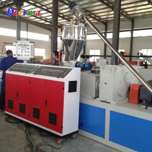 Wholesale Counter-rotating Conical Twin-screw 70kW WPC PE Decking Making Machine Production Line from china suppliers