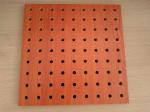 Polyester Fiber Rock Wool Perforated Wood Acoustic Panels For Cinema / Museum