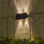 IP54 Waterproof Decorative Outdoor Led Solar Wall Light for Balcony Stair Patio