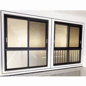 Wholesale Modern Aluminum Sliding Glass Window Horizontal Double Glass Sliding Window from china suppliers