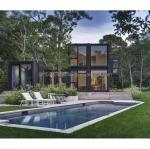Hotel Luxury Portable Flat Roof Container Prefab Studio Home House with 50/75