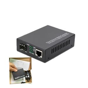 Wholesale Secure Shipment 10/100/1000M Fiber Optical Media Converter LC Interface With Tx1550nm Description from china suppliers