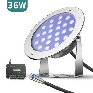 Wholesale FCC DMX512 Control Underwater LED Spotlights IP68 36W 1200LM from china suppliers