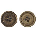 Coconut Natural Material Buttons 4 Hole Apply For Knitting And Jewelry Crafts