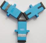 Ceramic Fiber Ferrule Blue SC UPC SM Simplex Fiber Optic Adapter with long