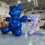Giant Airtight Custom Inflatable Mirror Reflective Bear Inflatable Bear Cartoon