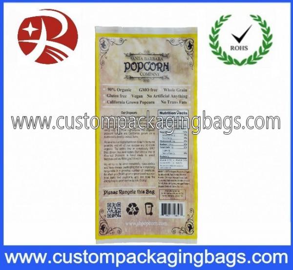 Quality Printing Plastic Food Laminated Packaging Bags , Popcorn Food Bag for sale