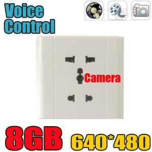 Wholesale Home Security Wall Socket Outlet DVR Spy Hidden Camera Surveillance Audio Video Recorder from china suppliers