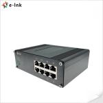 Unmanaged Industrial Ethernet Media Converter 8 Port 10/100BASE-T 58VDC FCC