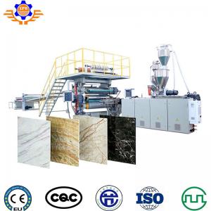 China Artificial PVC Marble Strip Production Line Extruder Machine Extrusion Making Stone Sheet Board Panel on sale