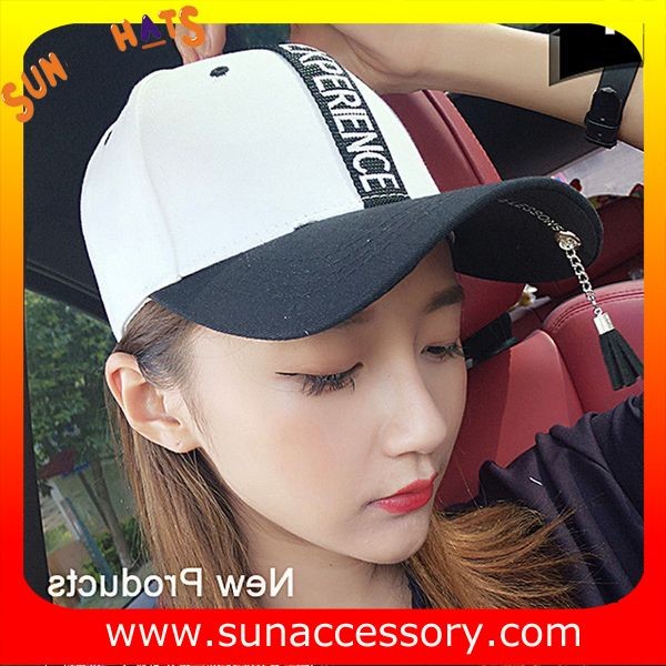 QF17007 trendy fashionable girls ball cap with MOQ only need 3 pcs, Women cotton baseball cap