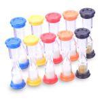 Plastic Decorative Hour Glasses , One Minute Sand Timer Hourglass