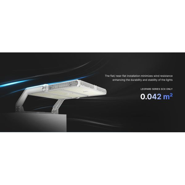 600W Wattage/Module Glare Free LED Flood Light with IP66 Rating and IIK09 IK Rate