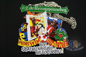 Wholesale Carnival Festival Gifts Custom Design Sports Events Enamel Medals Shiny Silver Plating With Chain from china suppliers